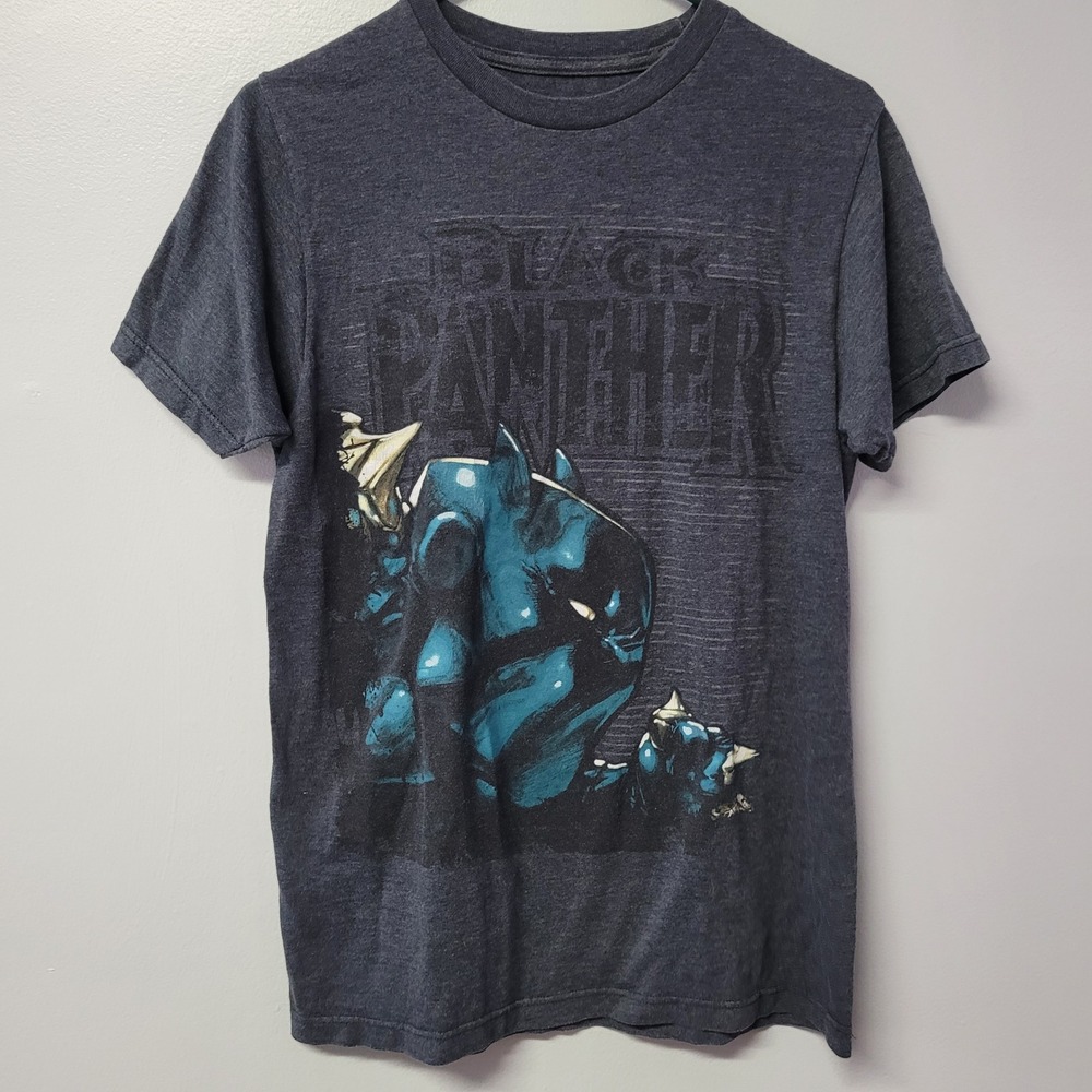 Marvel Black Panther Graphic T Shirt Mens Small Blue Black Superhero Tee